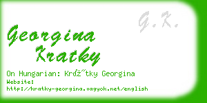 georgina kratky business card